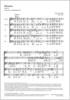 Gregorio Allegri: Miserere. Good Friday and penitential music