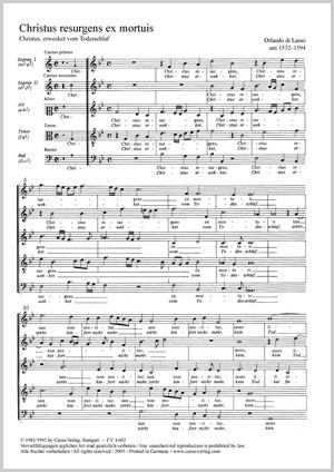 Orlando di Lasso: Two Easter motets