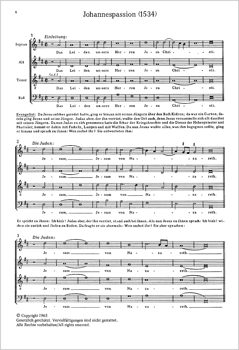 St. John Passion from the Collection Pierre Attaignant