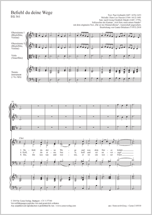 Georg Friedrich Händel / Gunter Brückner (arr.): „Befiehl du deine Wege“ 