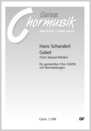 Hans Schanderl: Gebet