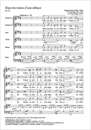 Gabriel Fauré: Dans les ruines d'une abbaye