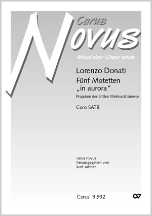 Lorenzo Donati : Fünf Motetten, Proprium der dritten Weihnachtsmesse