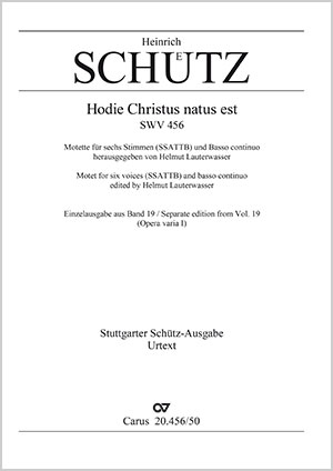 Heinrich Schütz : Hodie Christus
