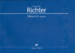 Franz Xaver Richter: Missa in A