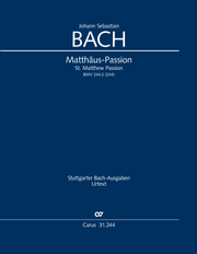 J.S. Bach: St. Matthew Passion