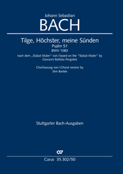 J.S. Bach / Pergolesi / Bartels (arr.): Tilge, Höchster, meine Sünden
