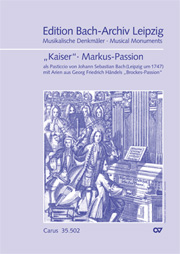 formerly attributed to R. Keiser / J.S. Johann Sebastian Bach (arr.): St. Mark Passion