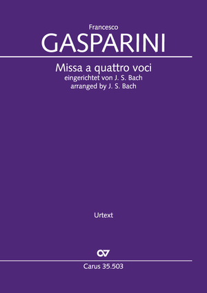 Francesco Gasparini: Missa a quattro voci