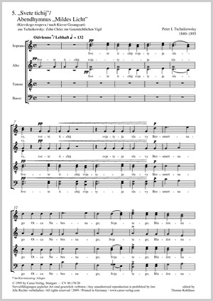 Peter Tschaikowsky: Abendhymnus 