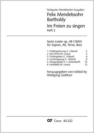 Mendelssohn: Im Freien zu singen