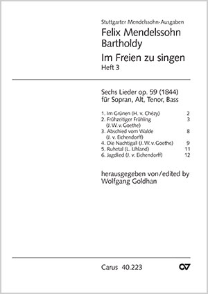 Mendelssohn: Im Freien zu singen