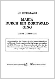J. F. Doppelbauer: Maria durch ein Dornwald ging