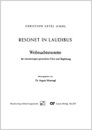 Christoph Sätzl : Resonet in laudibus – Weihnachtsmotette